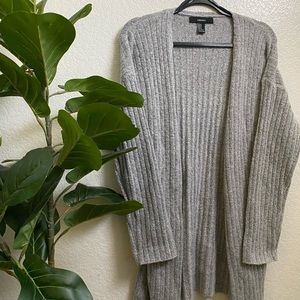 Ultra Soft Long Trail Light Grey Cardigan